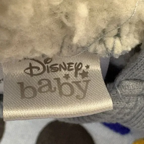 Disney Baby Mickey Blue Fleece Hooded Sweatshirt Size 3-6 Month - Picture 5 of 8